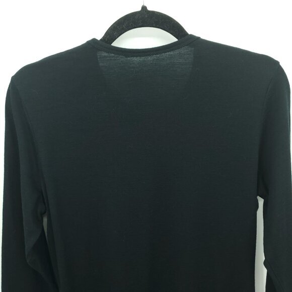 Seg'ments 100% Merino Wool Crew Neck Long Sleeve Base Layer Top M Black - Picture 8 of 14